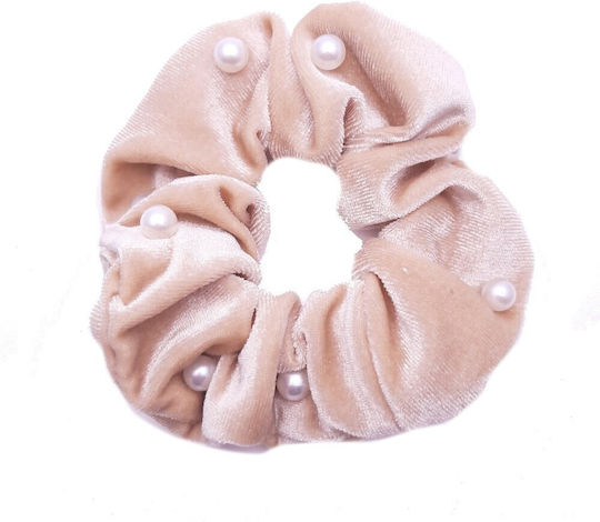 Scrunchie Catifea Perle Violet Deschis