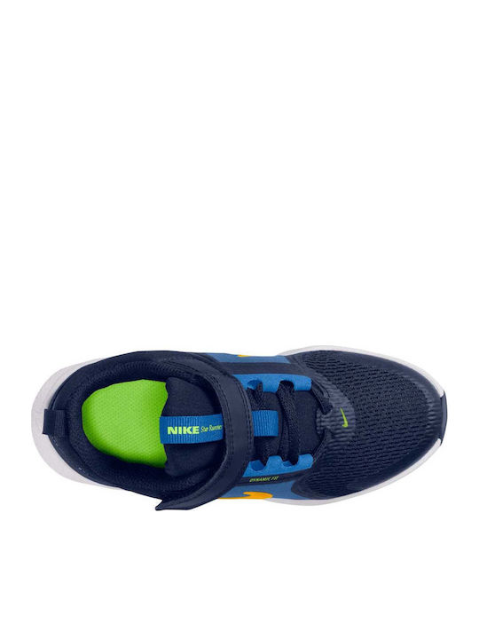 Star Runner Kids Sports Shoes Running with Hoop & Loop Closure Blue