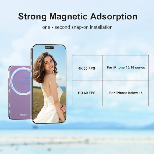 Telecomandă Pentru Selfie Kingma Bluetooth Albă