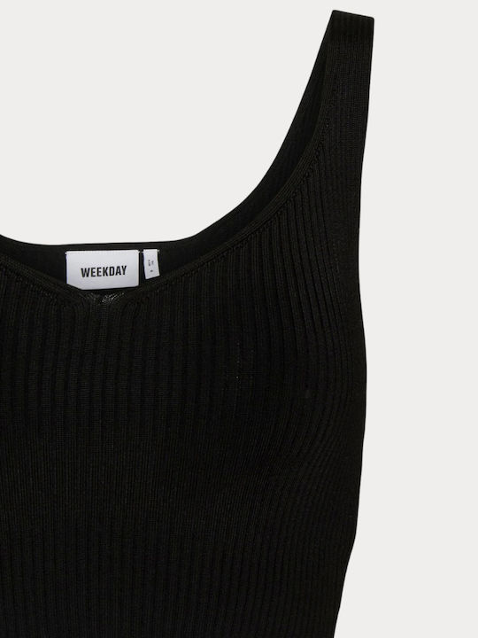 Damen Crop T-Shirt Black
