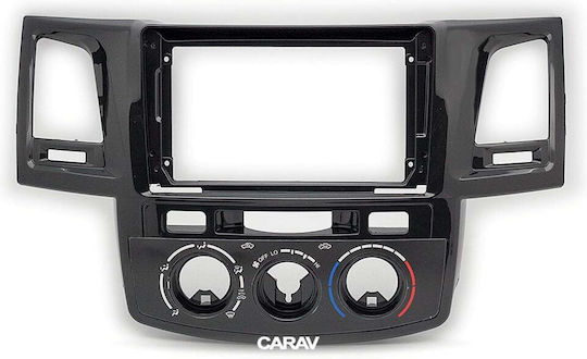 Car Stereo Frame Kit for Toyota Hilux 2005-2008 Black Glossy Manual A C