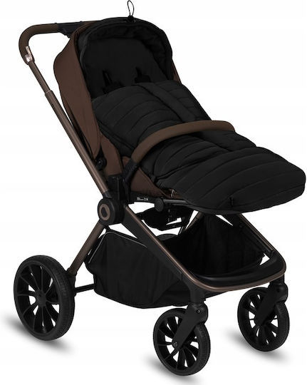Lionelo Oli Universal Kinderwagen Fußsäcke Wasserdichte Schwarze 101x45cm