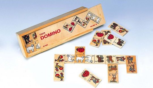 Board Game Animal Dominoes for 2-4 Players 3+ Years Old Goki