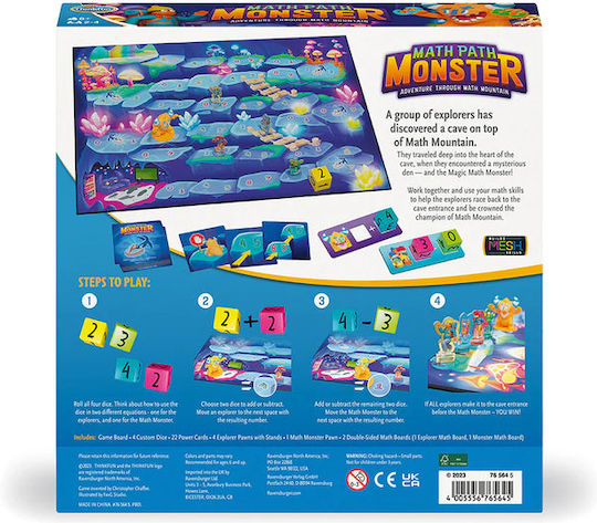 Brettspiel Math Path Monster für 2-4 Spieler 6+ Jahre (EN) Think Fun