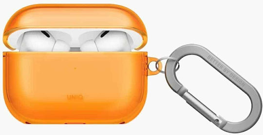 Uniq Uniq Bluetooth-Ohrhörer Zubehör Silikonhülle in Orangener Farbe für Apple AirPods Pro 3
