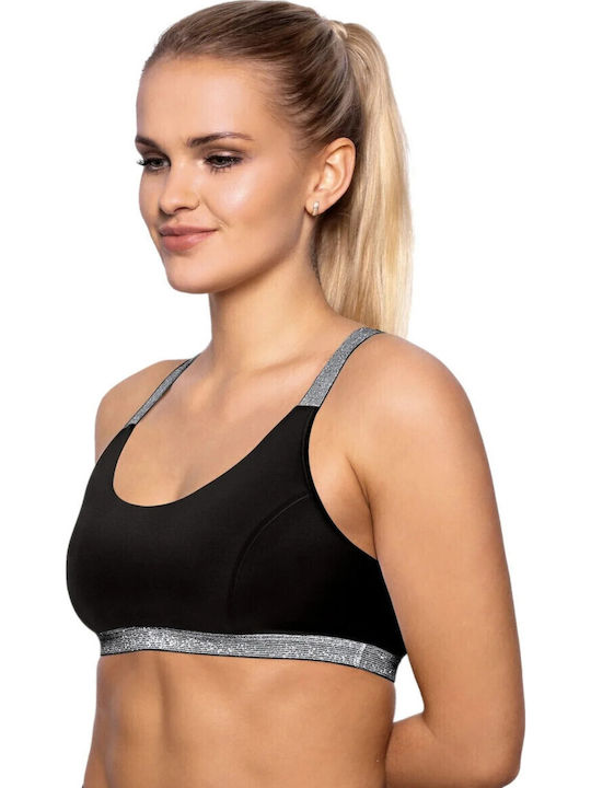 Women's Sports Bra with Removable Padding Black