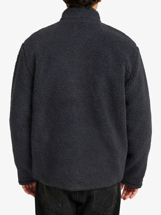 Men's Fleece Cardigan Moody Blue