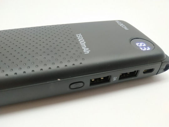 Moxom MI-15 Power Bank 15000mAh Μαύρο