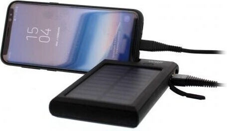 Well Solar Power Bank 4000mAh with USB-A Port Black