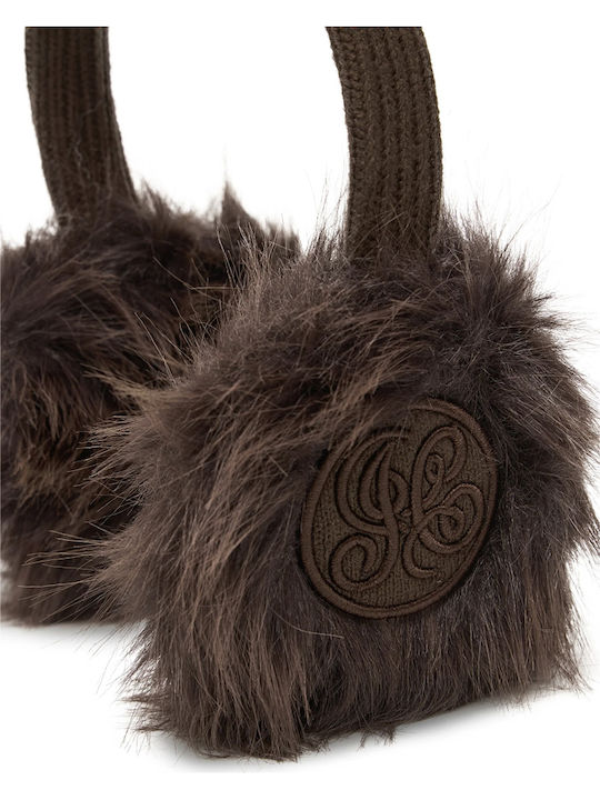 Earmuff Knitted in Brown color