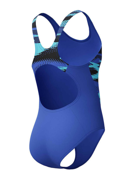 Speedo Hyperboom Splice Muscleback Детски Бански Една част Син