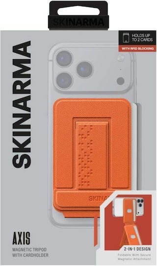 Skinarma MagSafe Калъф за карти в Оранжев цвят