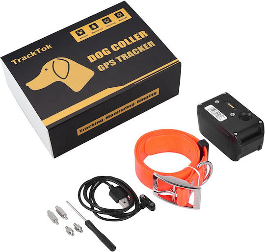 Roza Rz2864-3 Smart Wasserdichtes Anti-Lost Elektrisches Halsband Gps Hund 4500mah Orange