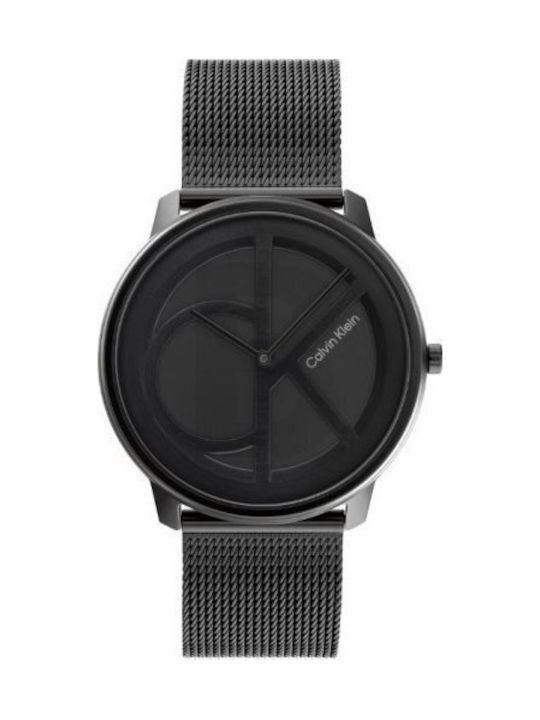 Calvin Klein Men's Watch 40mm Battery with Black Metal Bracelet
