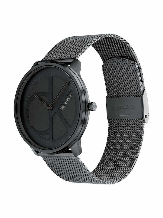 Calvin Klein Men's Watch 40mm Battery with Black Metal Bracelet