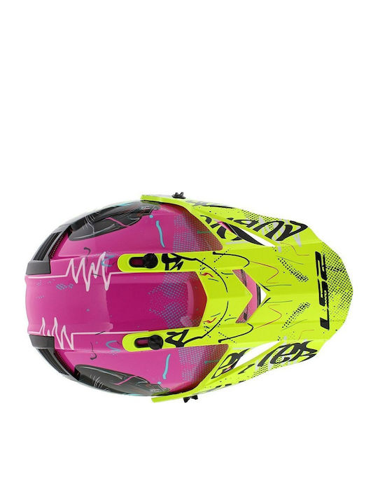 LS2 Fast Evo II Mini Enduro Pink Παιδικό Κράνος Μηχανής Motocross ECE 22.06 1050gr