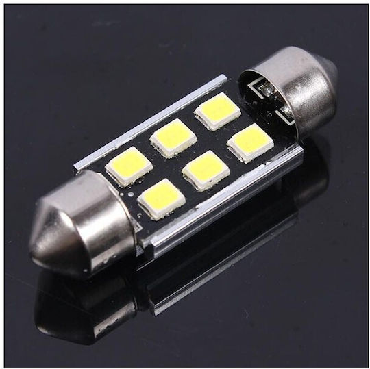 Heleco Λάμπες Αυτοκινήτου & Μοτοσυκλέτας C5W Canbus LED 6000K Ψυχρό Λευκό 3W 2τμχ