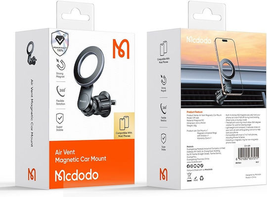 Mcdodo Cm-6260 Car Mobile Mount with Magnet Black