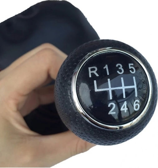 6 Shift Knob with Bubble for Volkswagen Golf 3/5 black