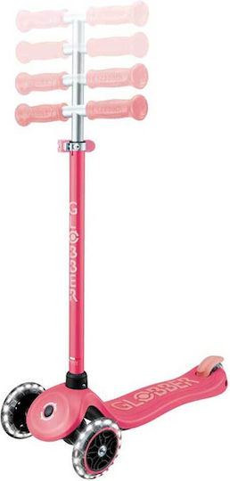 Globber Детска Тротинетка Primo Plus Glow Lights С Три Колела За 3+ Години Розова