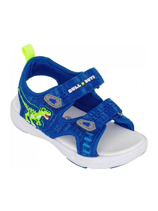 Kids' Sandals with Velcro & Lights Blue