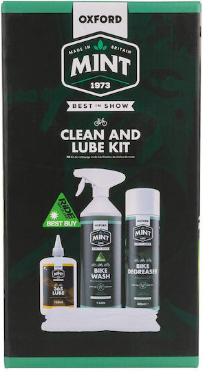 Oxford Mint Cycle Clean & Lube Motorrad-Reinigungsset