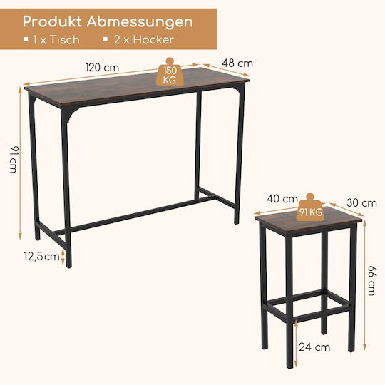 Esszimmer 3Stück 120x48cm
