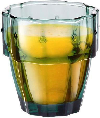 Alpina Set of Glasses made of Glass in Green Color 240ml 4pcs