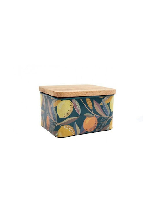 Κουτί Αποθ."citrus Zest" Ξύλ.καπάκι 14x8,5cm