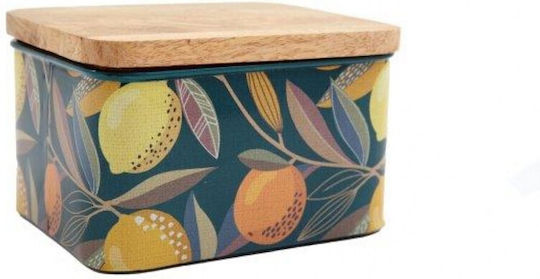 Aufbewahrungsbox Citrus Zest mit Holzdeckel 14x8,5cm