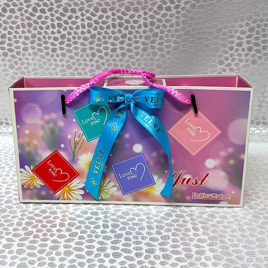 Arabian Love Set Mousuf Wardi 50ml Perfume Heart Soap Roses Satin Scarf Blue