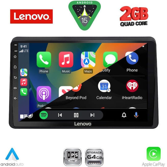Lenovo Car Audio System for Opel Movano Renault Master Nissan NV400 2020 (Bluetooth/USB/WiFi/GPS/Apple-Carplay/Android-Auto) with Touch Screen 10"