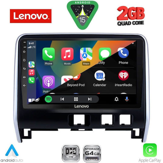 Lenovo Автомобилна Аудио Система (Блутут/USB/WiFi/GPS/Apple-Carplay/Android-Auto) с Тъчскрийн 10"
