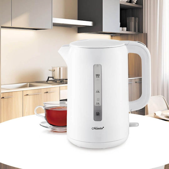 Maestro Βραστήρας 2.2lt 2200W Λευκός