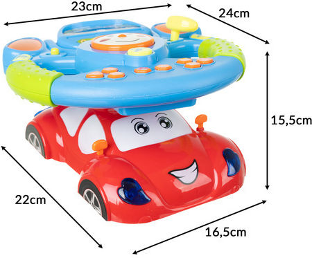 Iso Trade Steering Wheel with Music and Sounds for 3++ Months