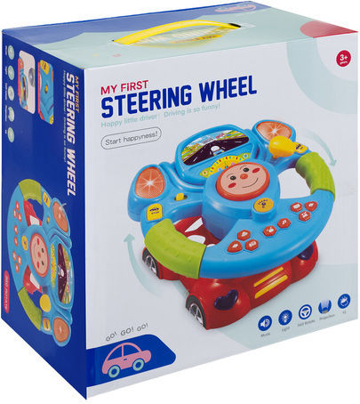 Iso Trade Steering Wheel with Music and Sounds for 3++ Months