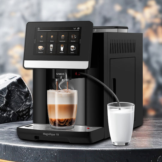 Samus Automat de Espresso 1450W Presiune 19bar pentru Cappuccino Gri