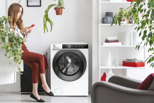 Hoover H-WASH 500 HWE 410AMBS/1-S Πλυντήριο Ρούχων 10kg 1400 Στροφών 31010282