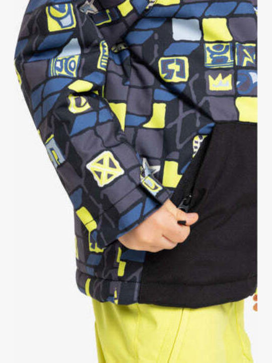 Little Mission Waterproof Kids Casual Coat with Lining and Hood Yellow