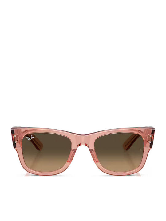 Ray Ban Wayfarer Sonnenbrillen Rosa mit Kunststoff Gestell