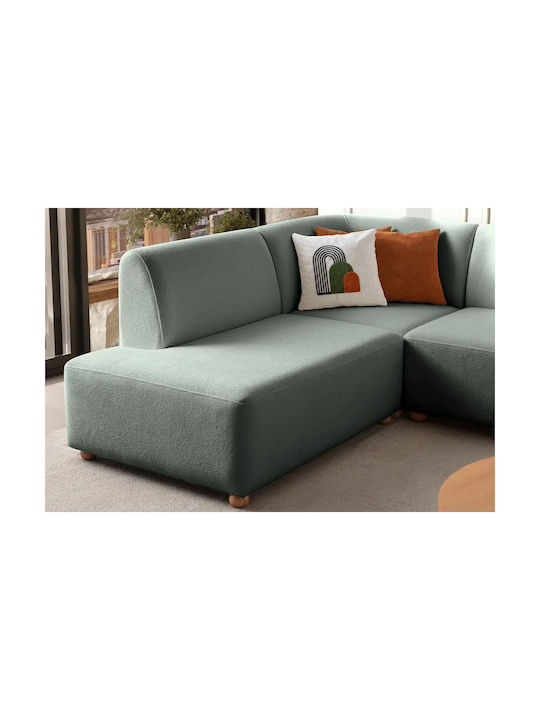 S-loft Colțar Canapea cu Colțul Stâng Verde Marin 206x290x85 cm