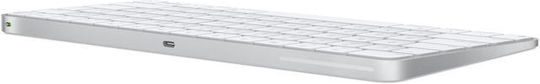 Magic Keyboard with Touch ID for Mac models with  silicon (USB–C) Безжично Само клавиатура Кирилски Бял