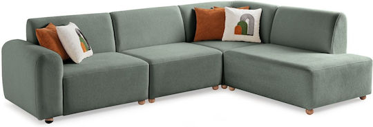 S-loft Colțar Canapea Cu Colțul Din Dreapta Verde Marin 206x290x85cm
