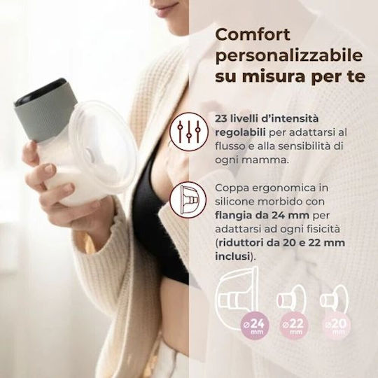 Nuvita Materno Comfort Ηλεκτρικό Μονό Θήλαστρο Πράσινο 210ml