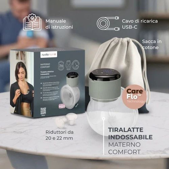 Nuvita Materno Comfort Ηλεκτρικό Μονό Θήλαστρο Πράσινο 210ml