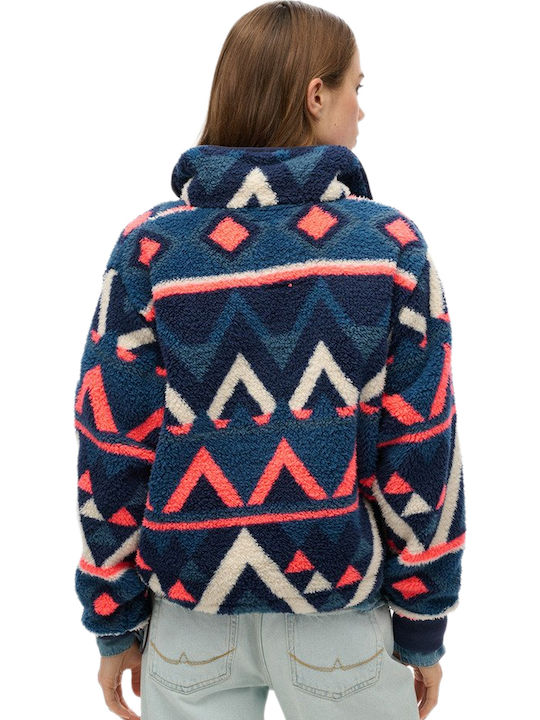 W Ovin Women's Long Sleeve Sweater Blue