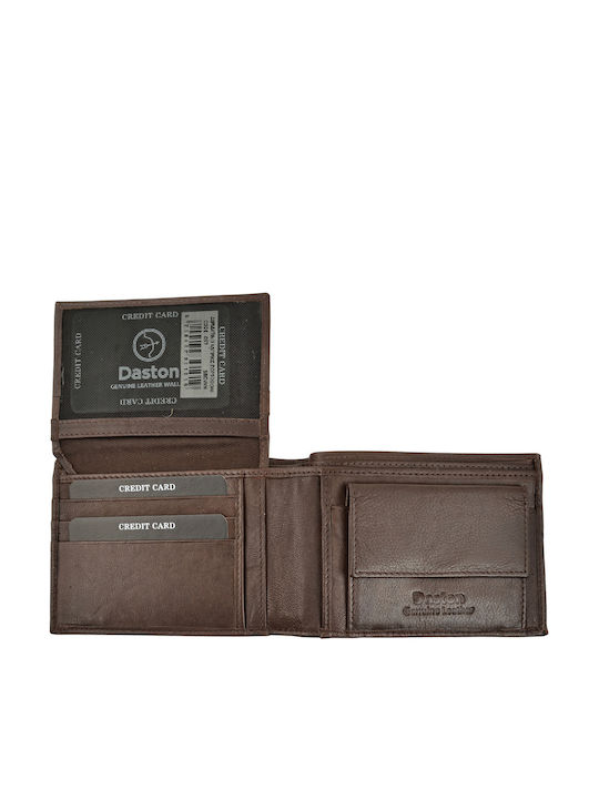Leather Men's Wallet Classic with RFID Brown