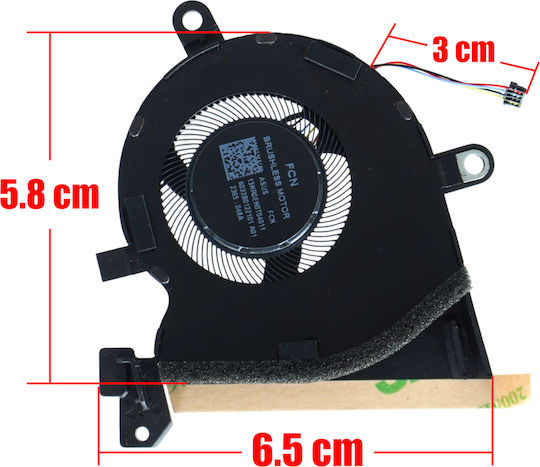 Laptop Fan Cpu Cooling Fan Asus Rog Flow X13 2023 Gv302 Gv302xa Gv302xu Gv302xv Gv302xi Gv302vi Gv302nf Gv302xv-mu008w 13nr0en0t04011 6033b0122101 Dfs5l22h05b857 Fq6t 4pin Code 81529
