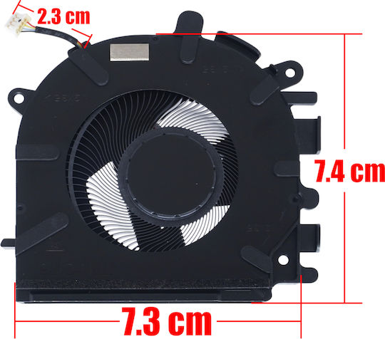 Ανεμιστηράκι Laptop Cpu Cooling Fan Hp Envy 17-da 17t-da 17t-da000 17-da0097nr 17-da0004nv 17-da0xxx 17-da0004nia C84e1ea 17-da0004nk Bu6m7ea Discrete Graphics Tpn-c176 N87225-001 Eg50050s1-cp31-s9a 4pin Κωδ.81544