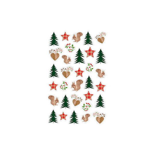 Bsb Χριστουγεννιάτικα Αυτοκόλλητα Magic Christmas – Δέντρο Σκίουρο